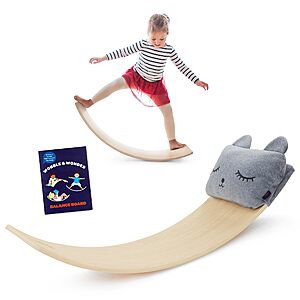 Prime: Battat Education Wooden Montessori Balance Board for Toddlers $24.55 + Free Shipping