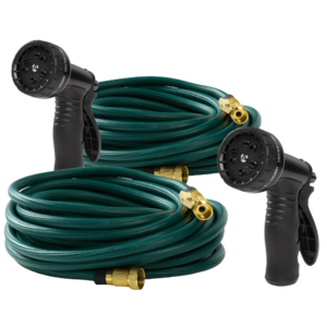 2-Pack: The Expandable 100' Garden Hose Set w/Nozzles (Green Black or Blue) $49.99 + Free Shipping