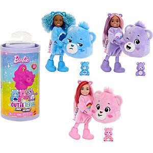 Barbie 6.5" Cutie Reveal Chelsea Small Doll & Accessories with 6 Surprises (Care Bears Series) $8.04 + Free Shipping w/ Prime or on $35+