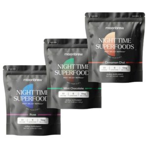 3-Pack MoonBrew Nighttime Superfoods Natural Sleep Aid Drink Mix (Various)  + Free Shipping