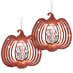 2-Pack: 12x12" Georgia Brown Seasonal Metal Illusion Spinners (Trick or Treat Designs) $9.99 + Free Shipping