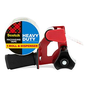 1.88" x 54.6 yd Scotch Heavy Duty Packaging Tape w/ Handle Dispenser $6.40