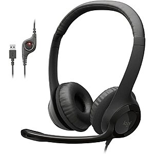 Logitech H390 On-Ear USB-A Headset w/ Noise-Cancelling Mic (Black) $15.99 + Free Shipping w/ Prime or on $35+