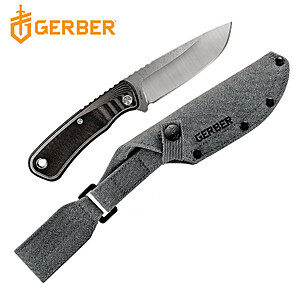 Gerber Downwind Drop-Point Fixed Blade Knife $19 + Free S&H