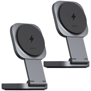 2-Pack Aukey Magfusion 15W Qi2 2-in-1 Foldable Chargers $30 + Free S&H