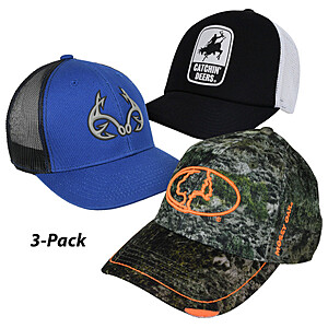 3-Pack Outdoor Adjustable Cap Bundle (Assorted Styles) $14 + Free S&H