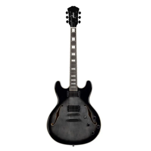Monoprice Indio Boardwalk Flamed Maple Semi Hollow Body Electric Guitar (Charcoal) $130 + Free S&H