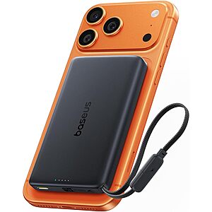 Baseus Picogo AM52 10,000mAh MagSafe Qi2.2 25W Power Bank w/ 45W USB-C Cable $41.30 + Free S&H