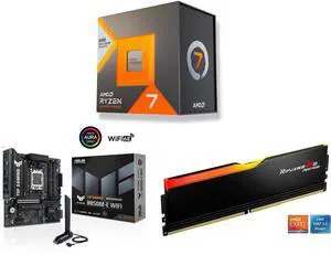Bundle: AMD Ryzen 7 7700X3D 8-Core 4.0 GHz Socket AM5 Desktop Processor + ASUS TUF GAMING B850M-E WIFI AMD B850 mATX Motherboard $525.98 + Free Shipping