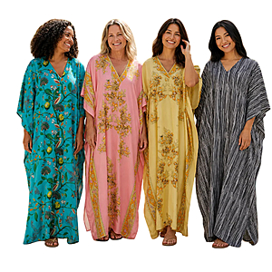 2-Pack: Winlar Printed Maxi Caftan (One Size Fits Most (0-4X) Various Colors $19.98 + Free Shipping