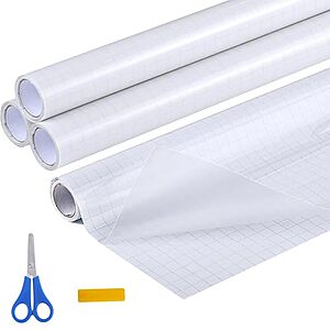4-Roll WSICSE Clear Self-Adhesive Contact Paper (13.5" x 5') $4.79 + Free Shipping w/ Prime or on $35+