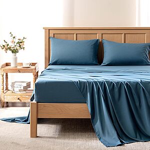 4-Pc Comfort Spaces Coolmax Moisture Wicking Cooling Sheet Set (Queen, 2 Colors) from