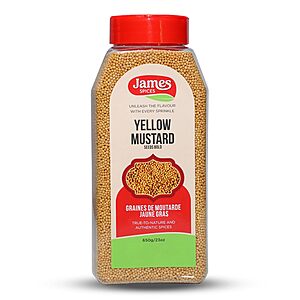 23-Oz James Spices Inc. Yellow Mustard Bold Seeds