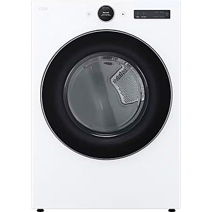 LG 4.5 Cu. Ft. Smart Front Load Washer & 7.4 Cu. Ft. Smart Electric Dryer Stackable Bundle (White) $1399.98 + Free Shipping