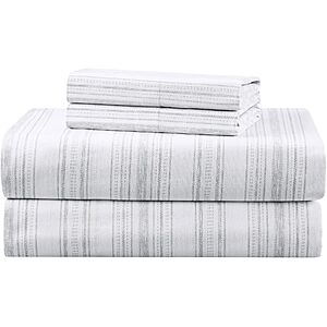 Prime Members: 3-pc Comfort Spaces 100% Cotton Percale Sheet Set (Twin, Grey) $12.50 + Free S&H