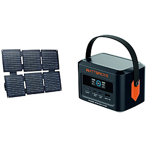 Wattbricks H100 99.2Wh 120W Power Station + 30W Solar Panel $35 + Free S&H