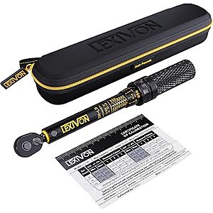 LEXIVON Torque Wrenches: Bike Torch Kit $39.60, 1/4" 10-150 (LX-180) $35 & More