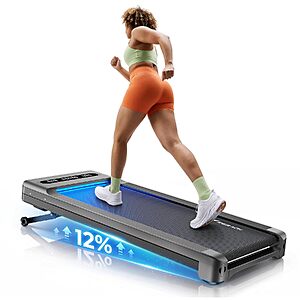 MERACH UltraWalk W60 Walking Pad Treadmill w/ 12-Level Auto Incline, 3.5HP Motor & 400-Lb Capacity $197.99 + Free Shipping