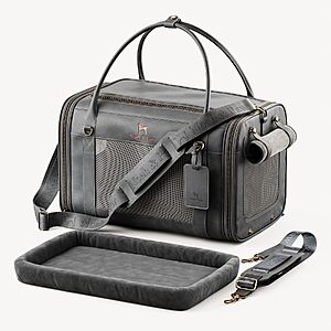NOAH & PAW Airline Approved Soft Pet Carrier w/ Faux Leather (Various) $35.99 + Free Shipping