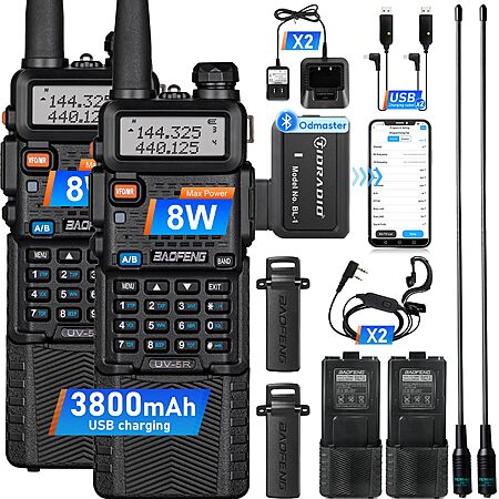 50% Off Baofeng UV-5R Radio 2-Pack!
