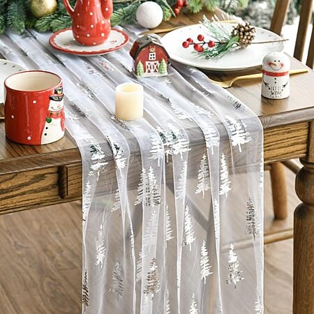 120 Inch (10FT) Artoid Mode Cloth Christmas Tree Gauze Table Runner (Various Colors) $3.99 + Free Shipping w/ Prime or on $35+
