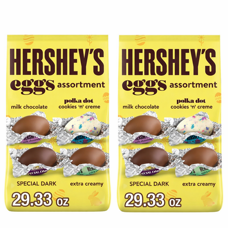 2 x 29.33 oz. Assorted Flavored Eggs, Easter Candy Bulk Bags (3lbs. 11oz Total Wt.) $18.22 + Free Shipping w/ Prime or on $35+