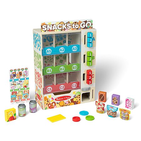 19-Piece Melissa & Doug Sort, Stock, Select Wooden Vending Machine Play Set $42.99 + Free Shipping