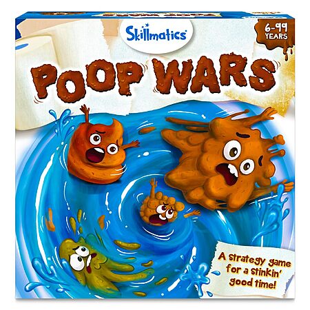 Skillmatics Card Game - Poop Wars, Fast-paced Game of Strategy $4.97 + Free Shipping w/ Prime or on $35+