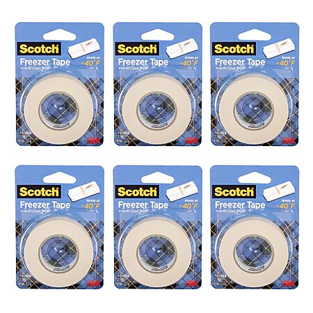 6-Pack Scotch Freezer Tape Rolls (0.75" x 1000") $11.30 + Free Shipping w/ Prime or on $35+