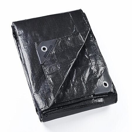 GUARD SHIELD 10x12 6mil Black Polyethylene Multi-Purpose Tarp (Black or Brown) $11.49 + Free Shipping w/ Prime or on $35+