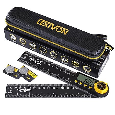 LEXIVON Digital Angle Finder Gauges: 5" $17, 7" $20, 10" $28 & More + Free Shipping w/ Prime or on $35+