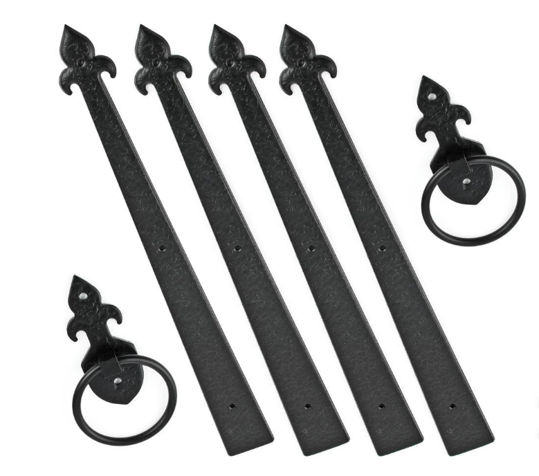 Premium Decorative Black Garage Door Hardware Kit 9 88 Free