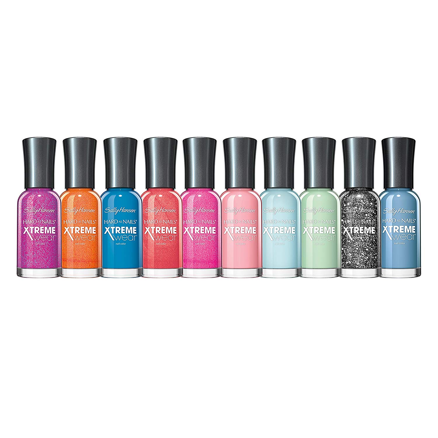10 Set Sally Hansen Xtreme Wear Colors Nail Polish Set Assorted