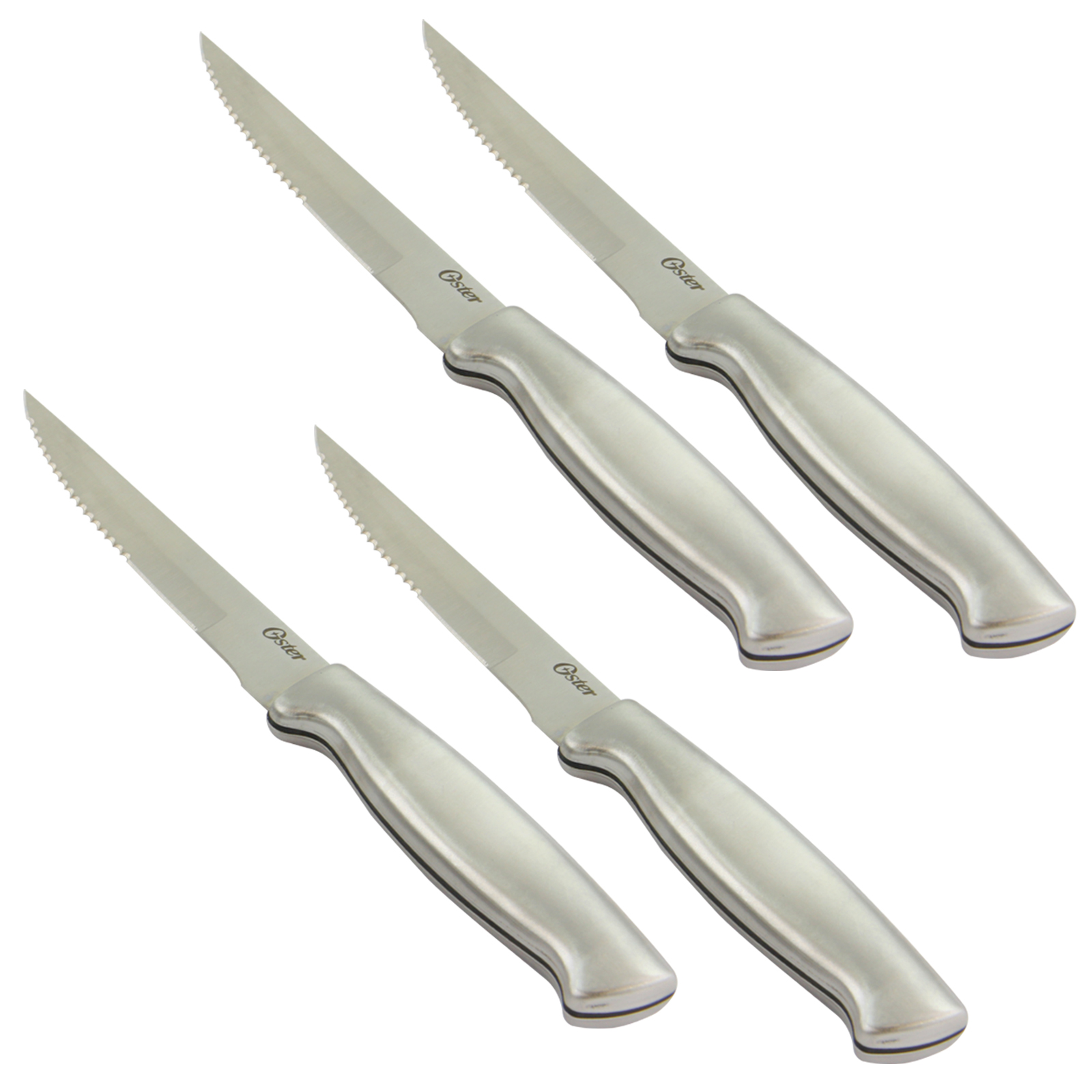 2 Pc Oster Baldwyn Santoku Knife Set Stainless Steel Handle
