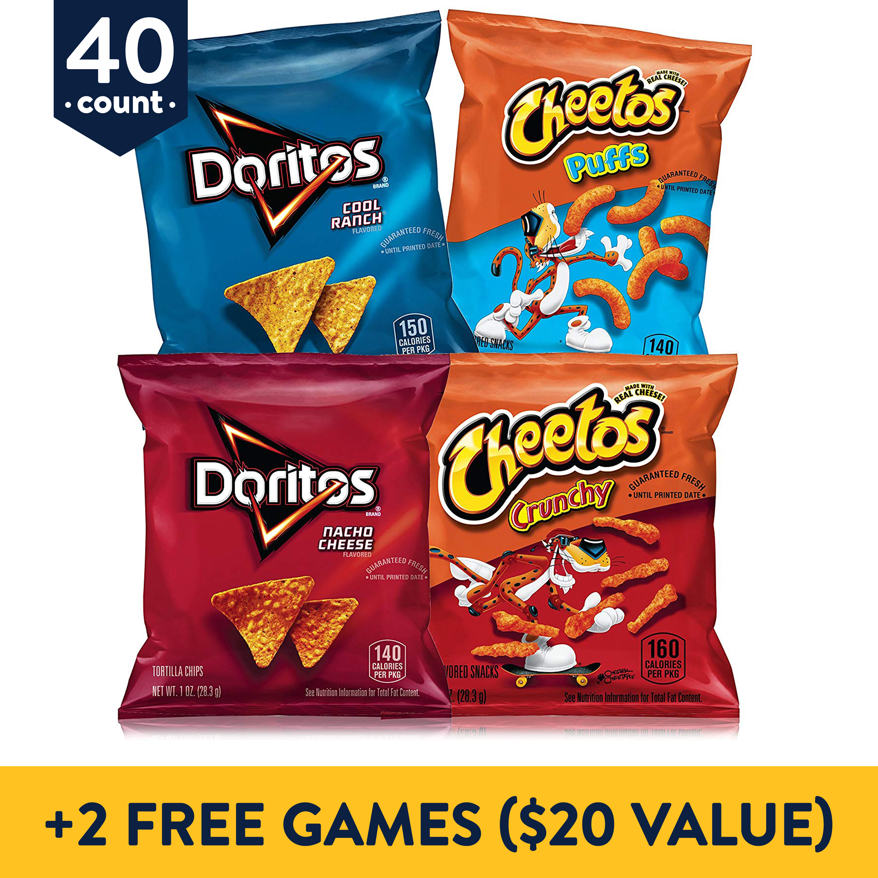 40 Count Frito Lay Snack Packs Various Yahtzee