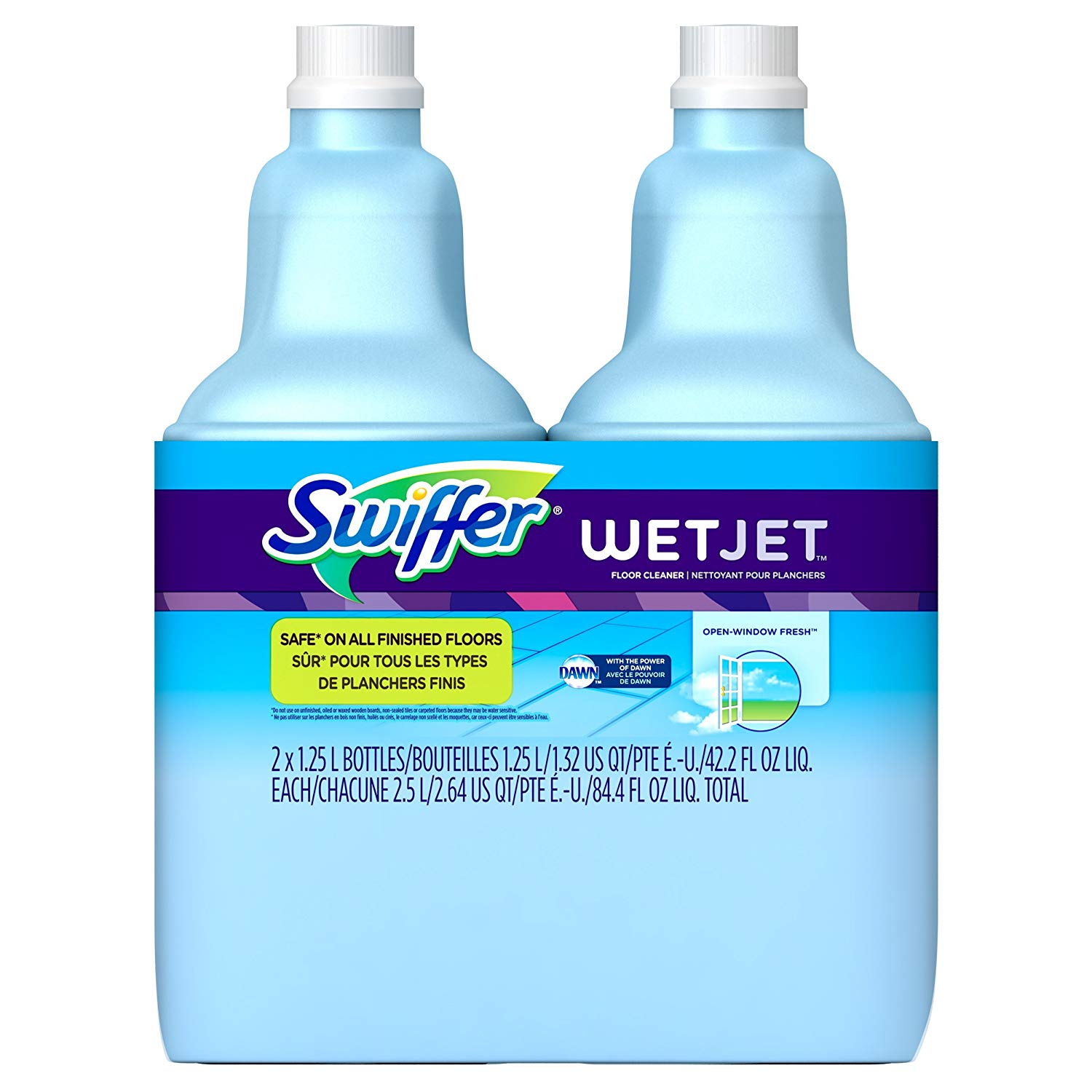 2 Pk 1 25l Swiffer Wetjet Hardwood Floor Mopping Cleaning Solution Refills Expired