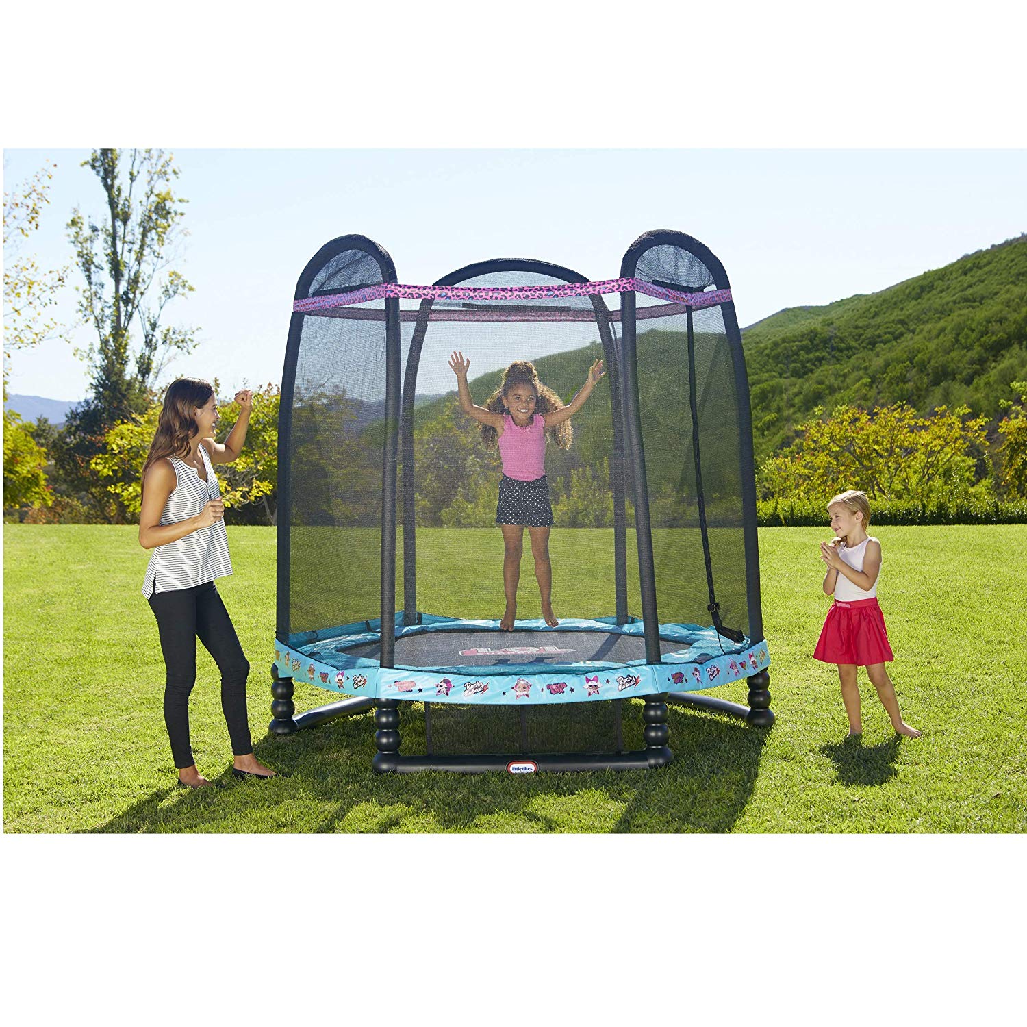 L.O.L. Surprise! Little Tikes 7' Enclosed Trampoline with Safety Net $129.55 - Amazon