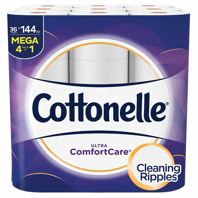 36 "MEGA" Rolls Cottonelle Ultra Comfort Care Toilet Paper ...