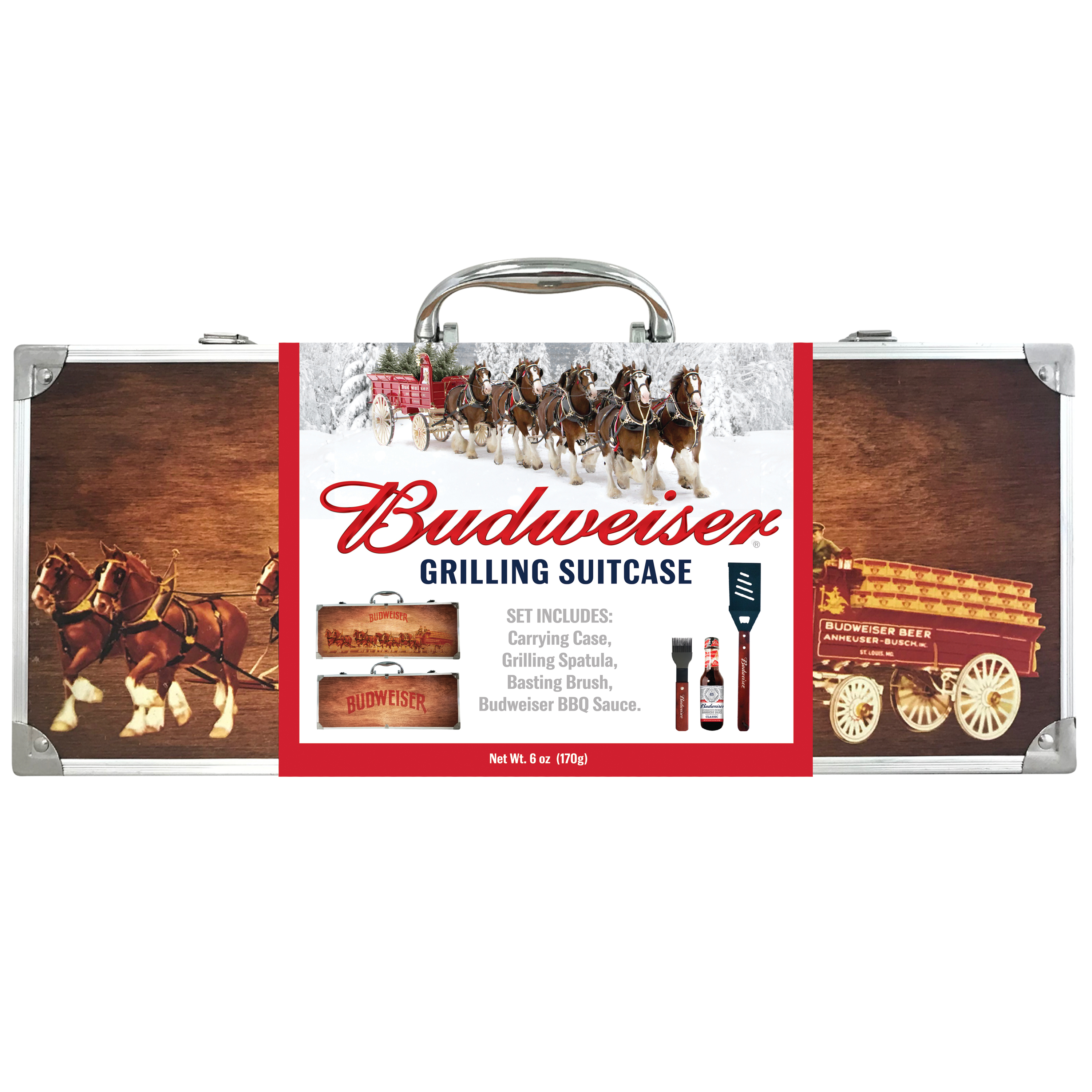 Budweiser Grilling Suitcase Christmas Gift Set 9 99 Walmart