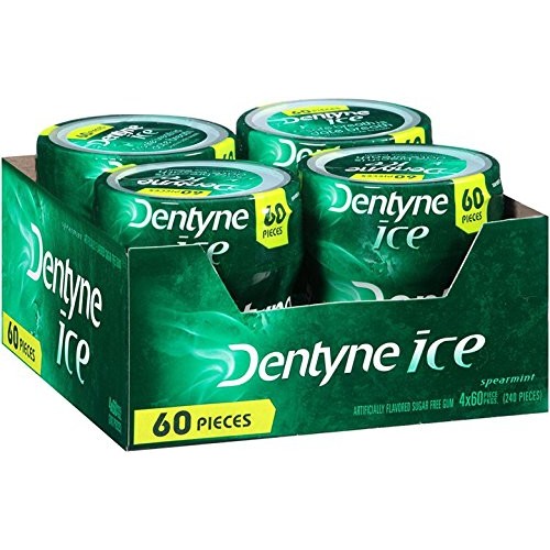 4-Pack (240-Pce.) Dentyne Ice Sugar Free Gum (Spearmint) $7.40 5% or $6.62 15% w/s&s