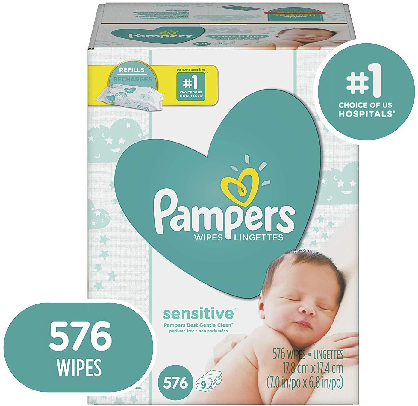pampers newborn wipes
