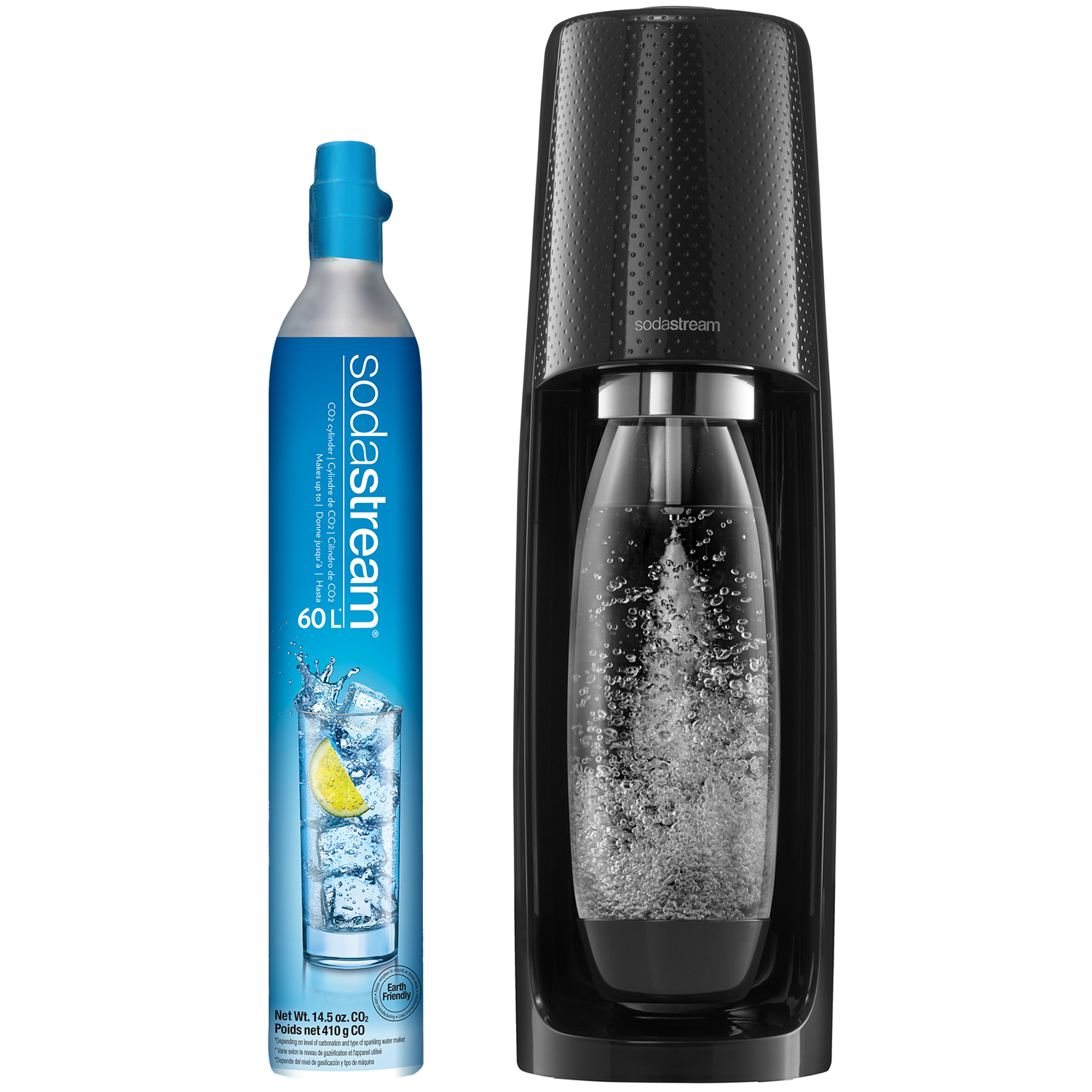 SodaStream Fizzi Black Sparkling Water Maker Kit (Black) $69 - Walmart + Free Shipping