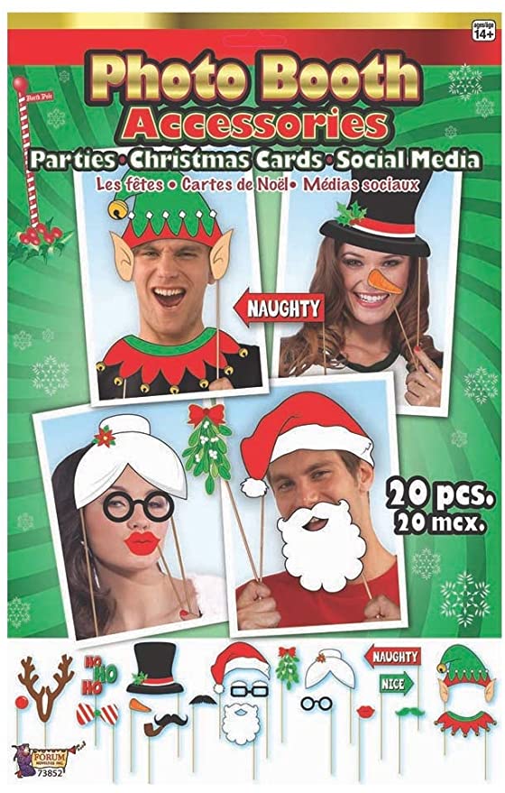 20-Pce. Christmas Photo Booth Accessories $2.28 - Amazon