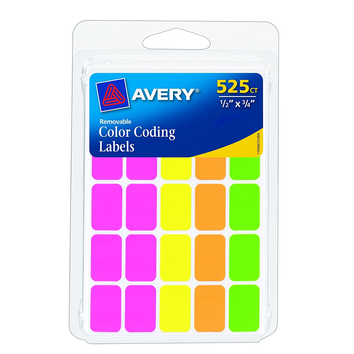 525-Count Avery Removable Color Coding Labels $1.68 - Amazon