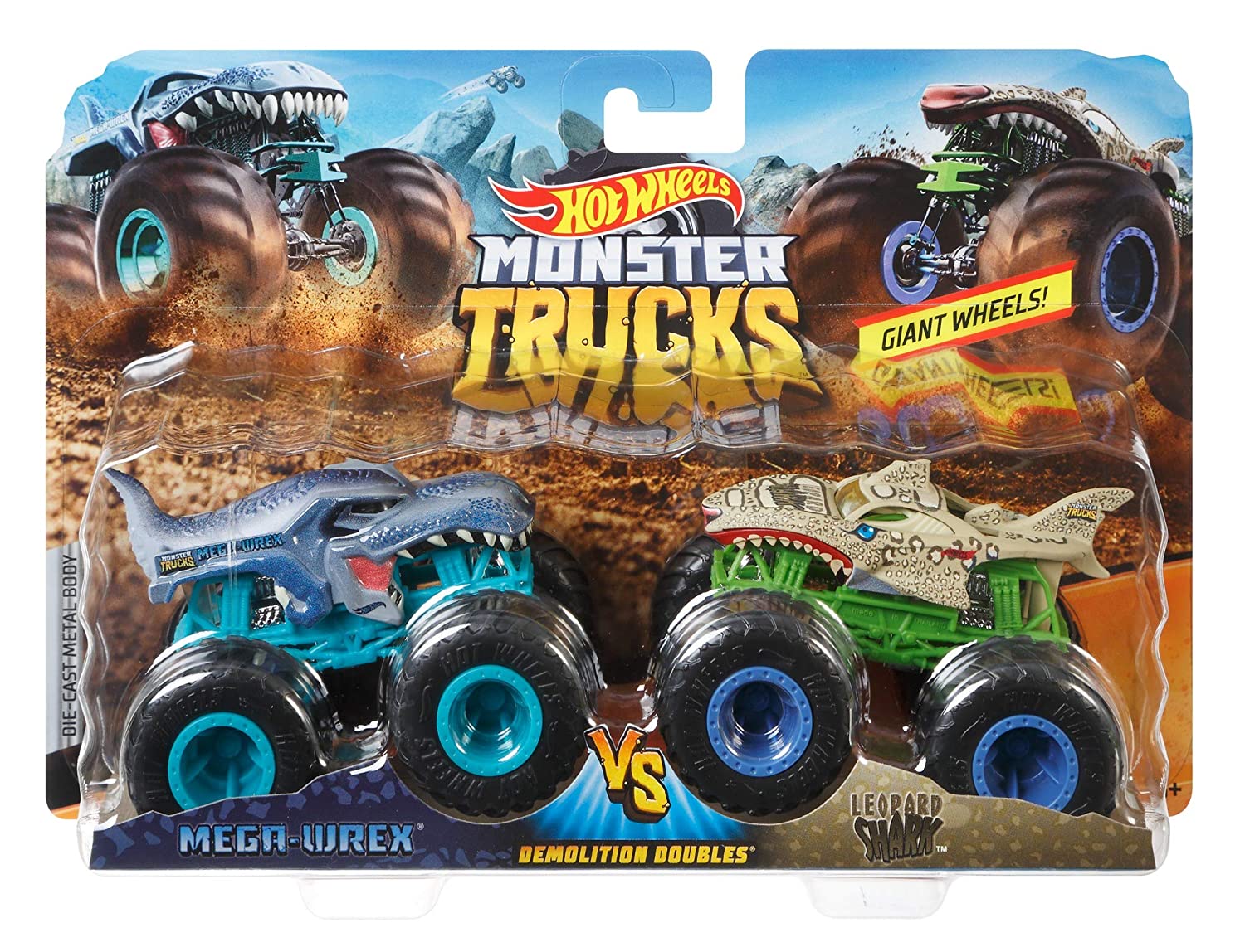 2-Pk Hot Wheels Monster Trucks Doubles Set $6.88 - Amazon