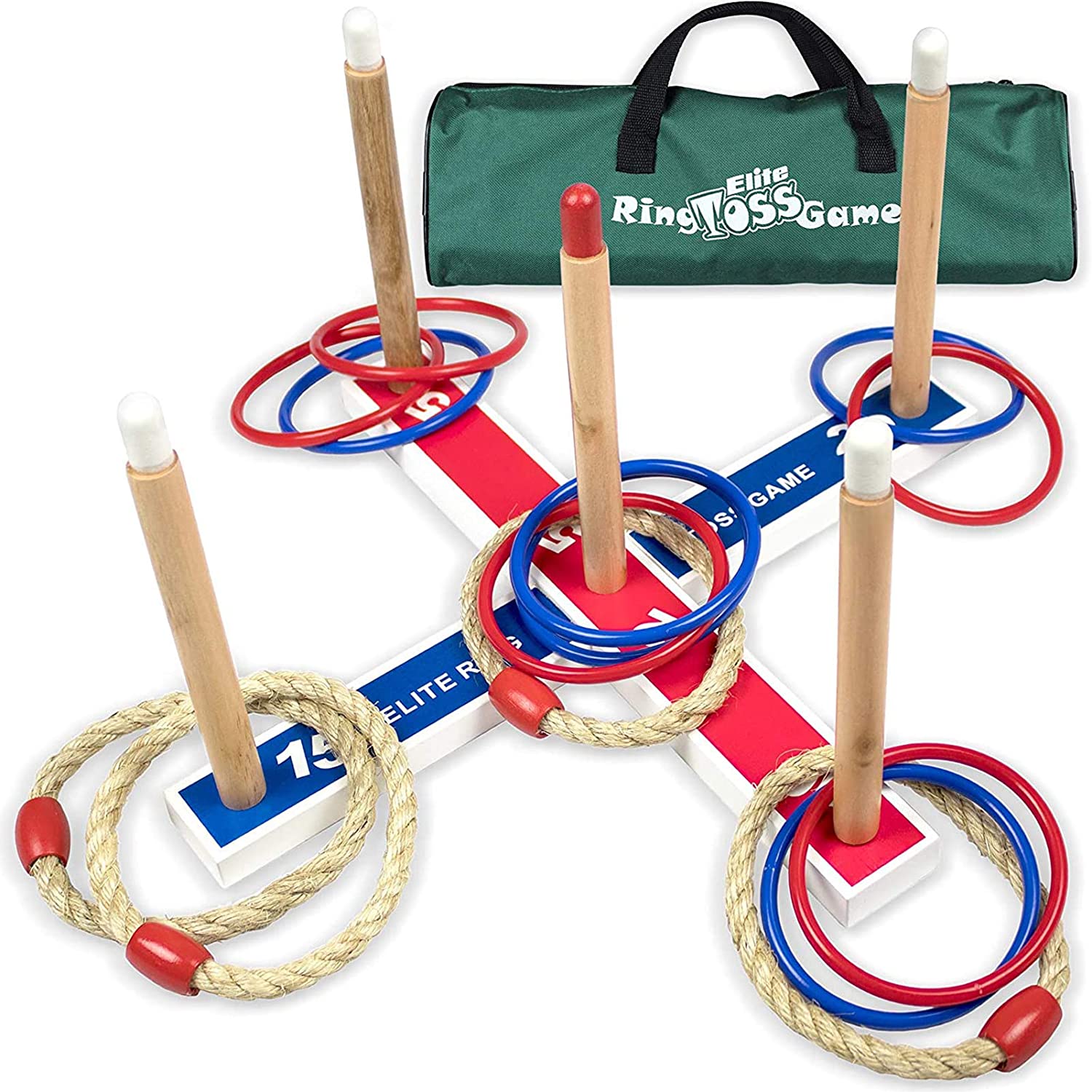 Elite Ring Toss Yard Game for Adults and Family $16.97 - Amazon