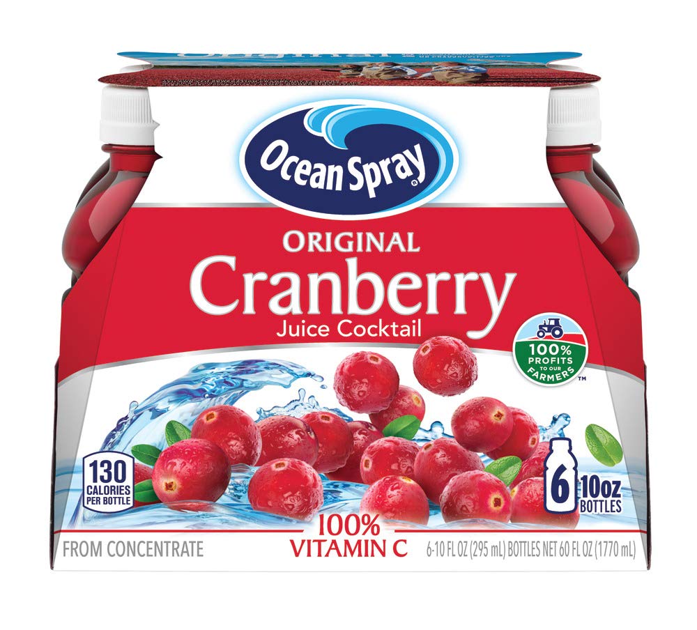 6-Pack 10-Oz Ocean Spray Cranberry Juice Cocktail $2.99 - Amazon