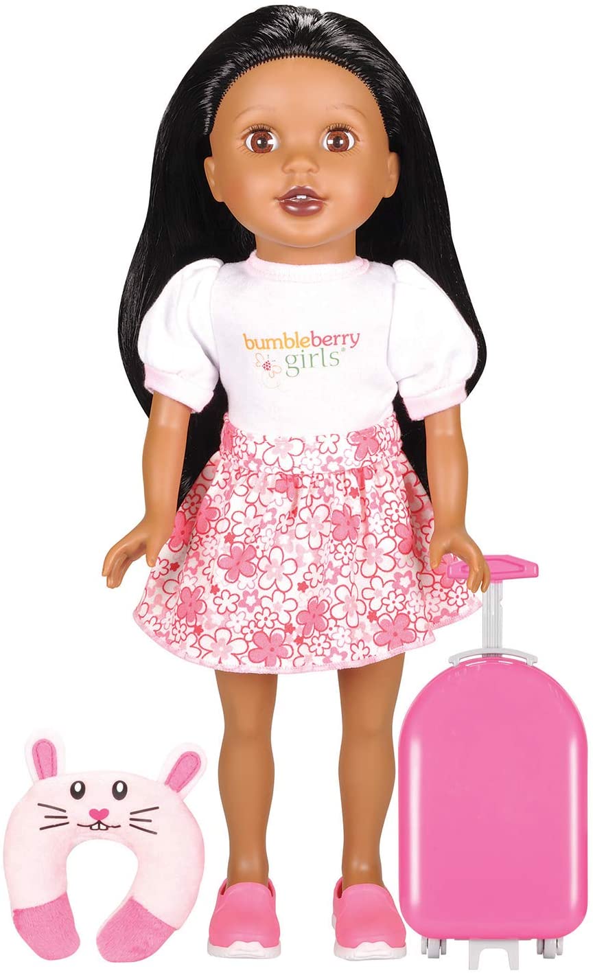 15" Bumbleberry Girls Travel Set Doll - (Danica, African American) $7.55 & More - Amazon
