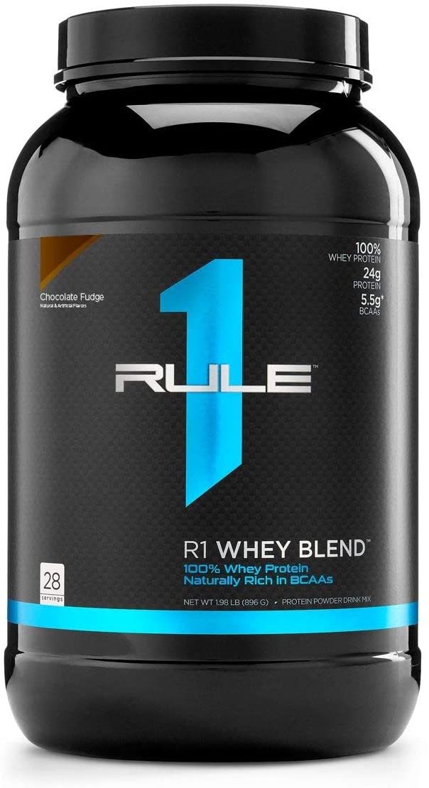 32-Oz Rule One Whey Blend Protein Powder (Chocolate Fudge) $9.98 - Amazon