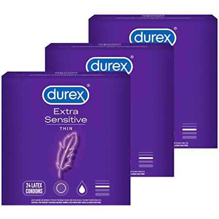 72 Ct. Durex Extra Sensitive Condoms, Ultra Thin, Lubricated $18.34 & More - Amazon